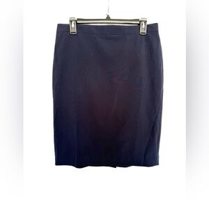 J. Crew Navy Pencil Skirt Womens Size 8